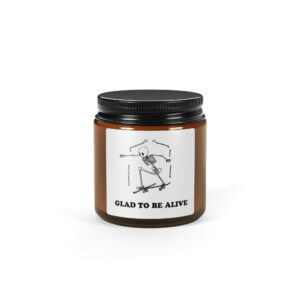 Amber jar soy candle